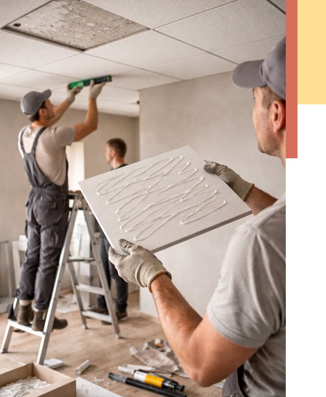 Монтаж потолочной плитки в чусовом от 4702 руб. — быстро и недорого | ОТДЕЛОЧНИК-Чсв