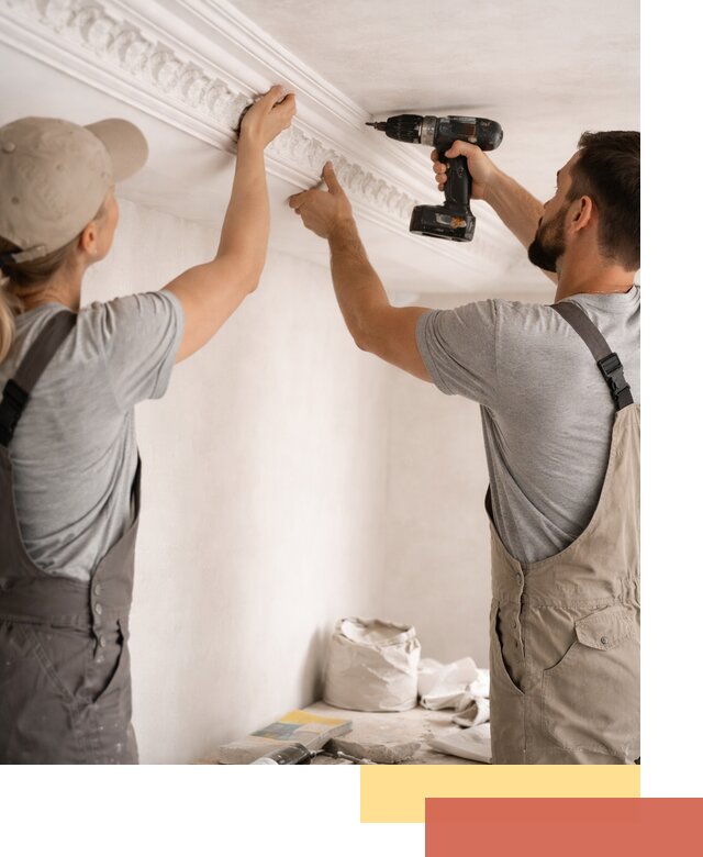 Профессиональный монтаж лепнины на потолок в чусовом