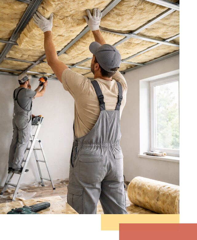 Утепление потолка под ключ в чусовом качественно и быстро